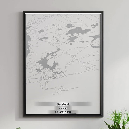 ROAD MAP OF DALSBRUK, FINLAND BY MAPBAKES