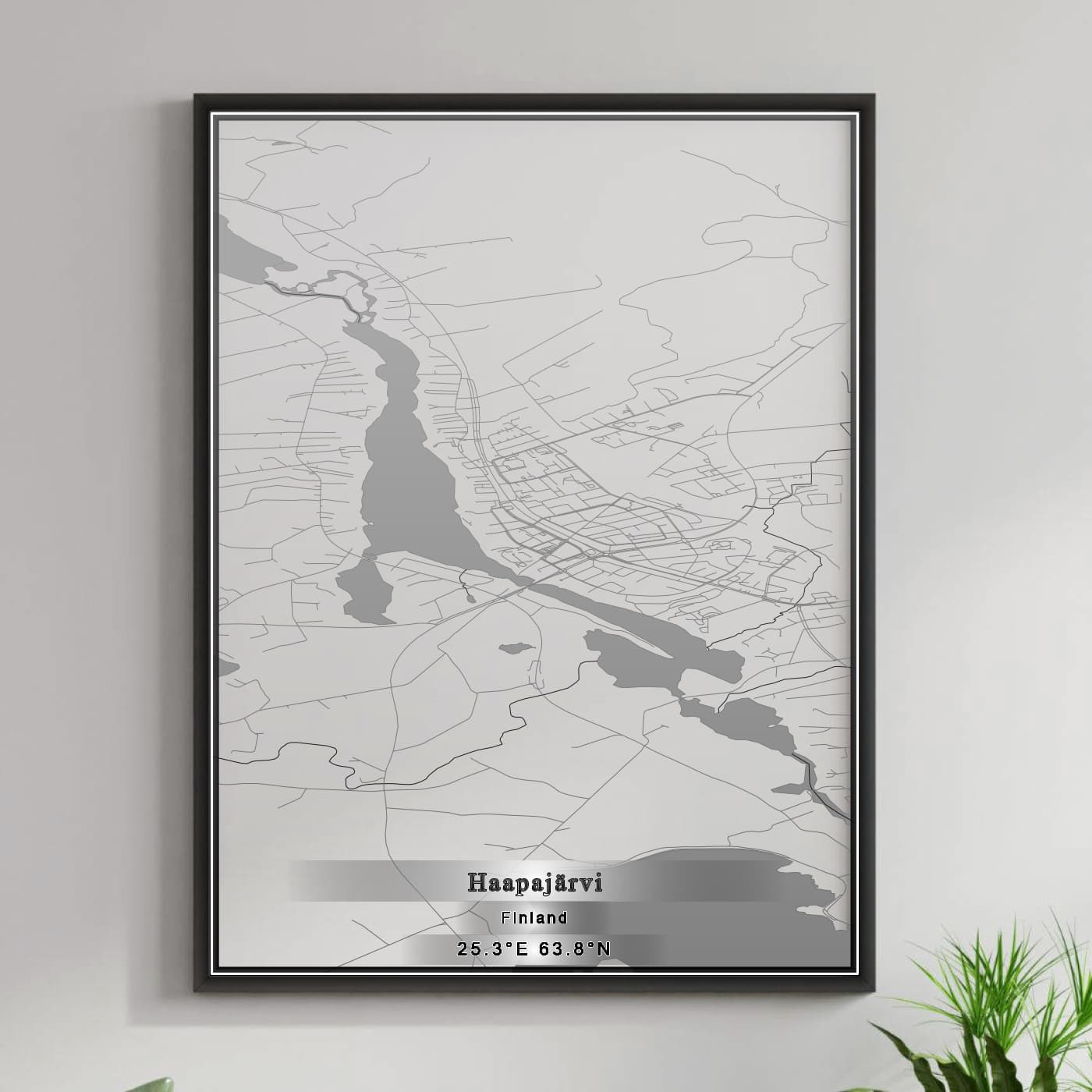 ROAD MAP OF HAAPAJÄRVI, FINLAND BY MAPBAKES