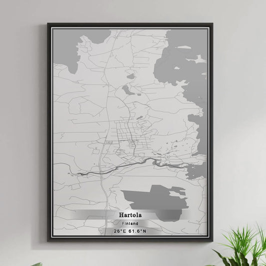 ROAD MAP OF HARTOLA, FINLAND BY MAPBAKES