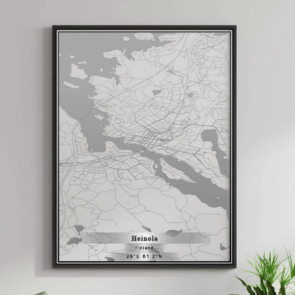 ROAD MAP OF HEINOLA, FINLAND BY MAPBAKES