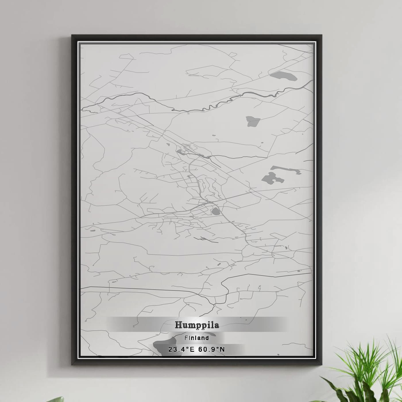 ROAD MAP OF HUMPPILA, FINLAND BY MAPBAKES