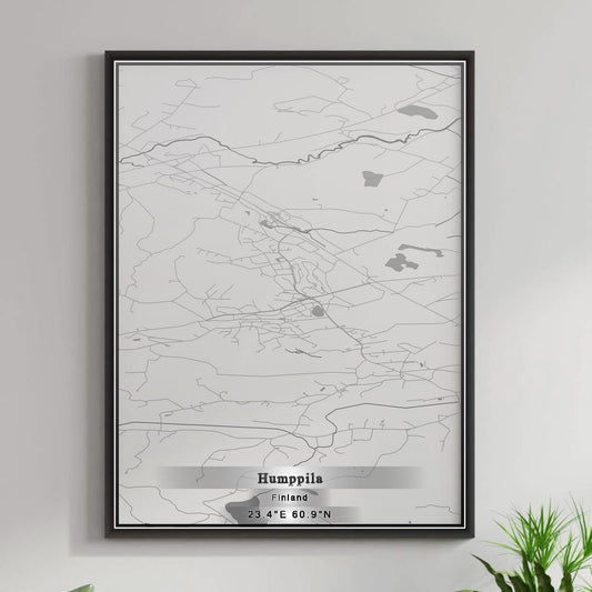 ROAD MAP OF HUMPPILA, FINLAND BY MAPBAKES