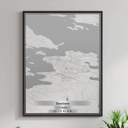 ROAD MAP OF IKAALINEN, FINLAND BY MAPBAKES