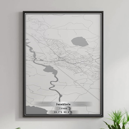 ROAD MAP OF JANAKKALA, FINLAND BY MAPBAKES