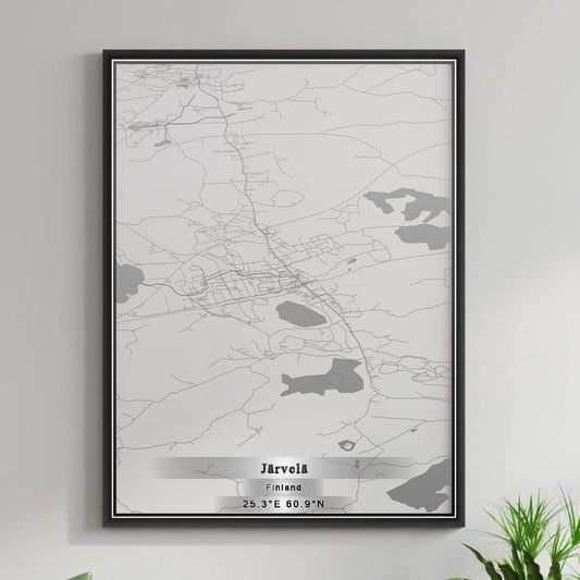 ROAD MAP OF JÄRVELÄ, FINLAND BY MAPBAKES