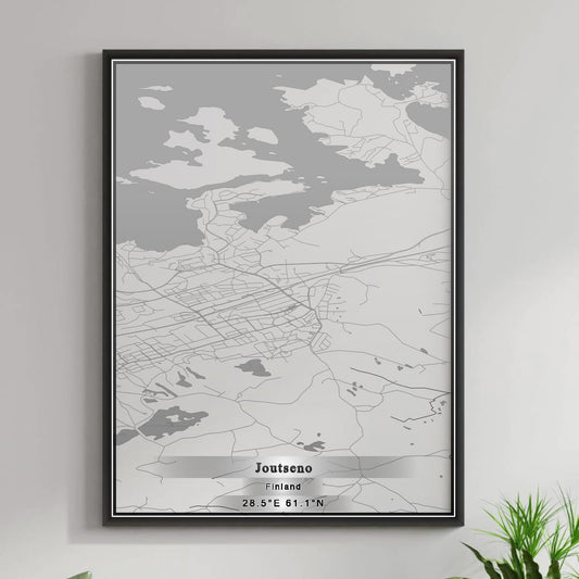 ROAD MAP OF JOUTSENO, FINLAND BY MAPBAKES