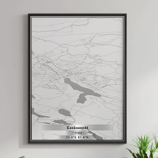 ROAD MAP OF KANKAANPÄÄ, FINLAND BY MAPBAKES