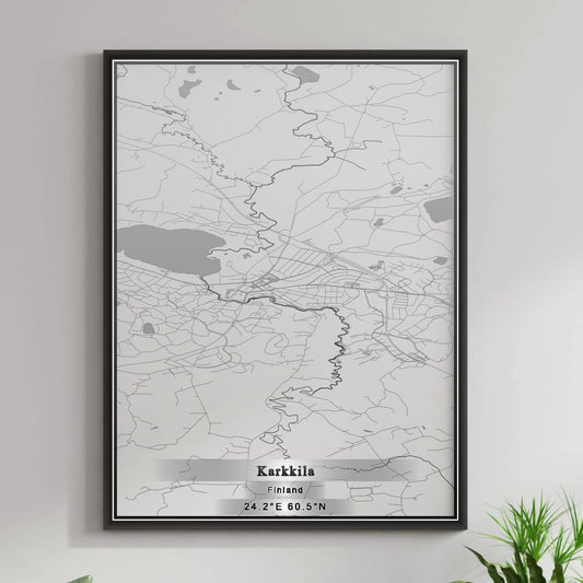 ROAD MAP OF KARKKILA, FINLAND BY MAPBAKES