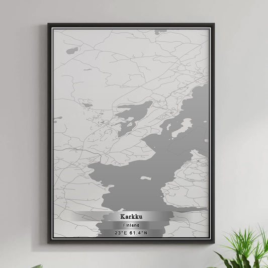 ROAD MAP OF KARKKU, FINLAND BY MAPBAKES