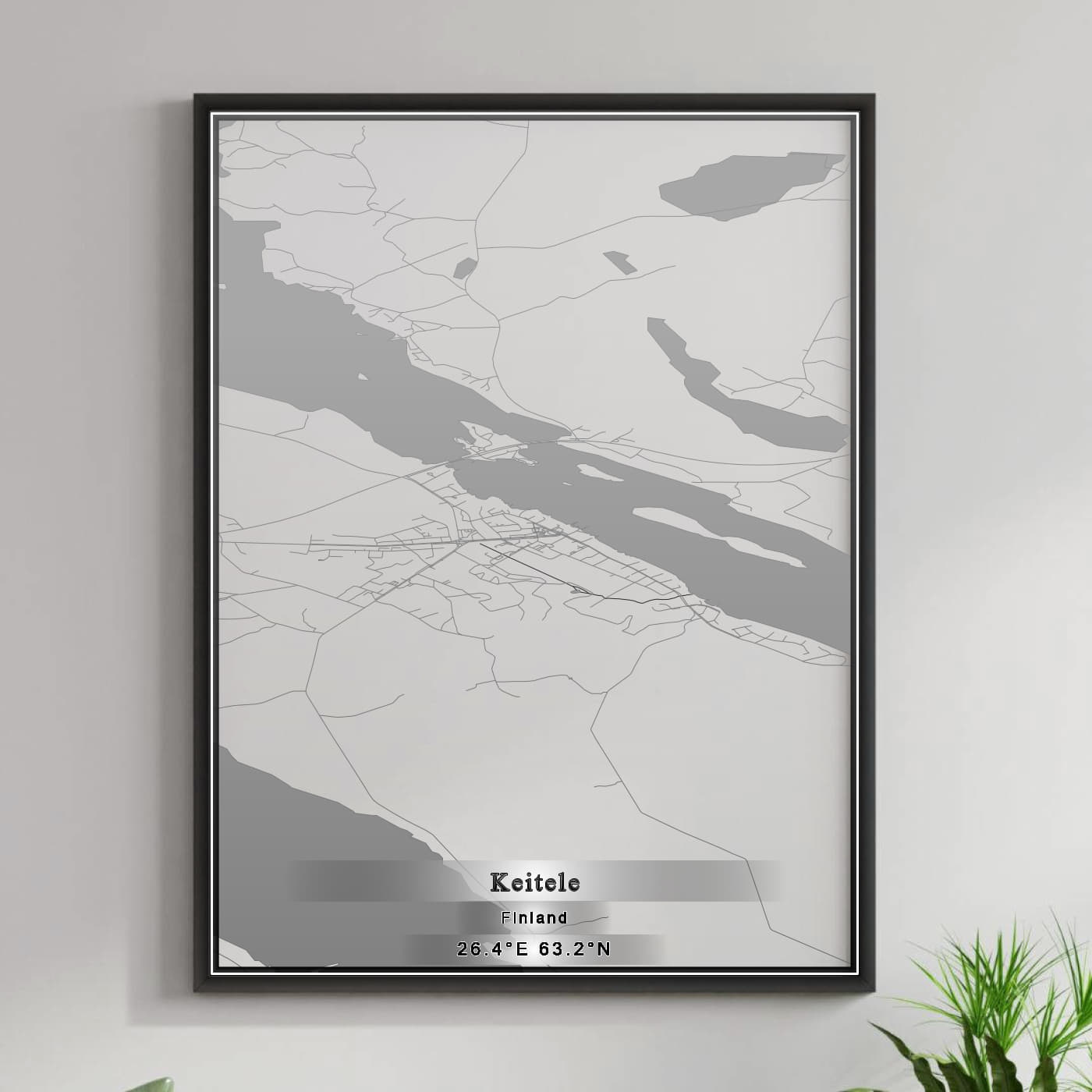 ROAD MAP OF KEITELE, FINLAND BY MAPBAKES