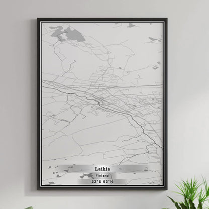 ROAD MAP OF LAIHIA, FINLAND BY MAPBAKES