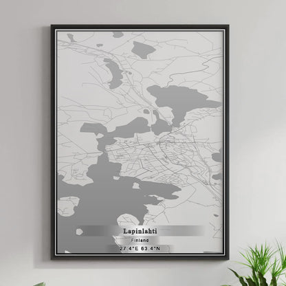 ROAD MAP OF LAPINLAHTI, FINLAND BY MAPBAKES