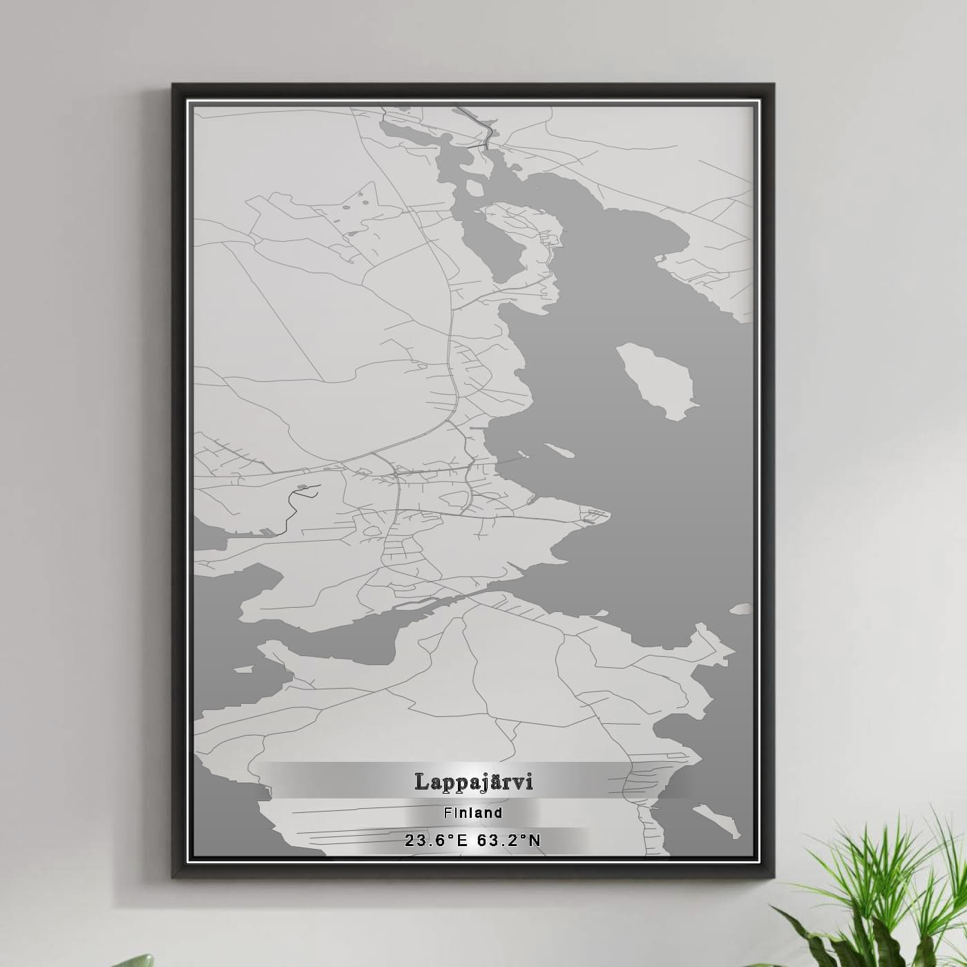 ROAD MAP OF LAPPAJÄRVI, FINLAND BY MAPBAKES