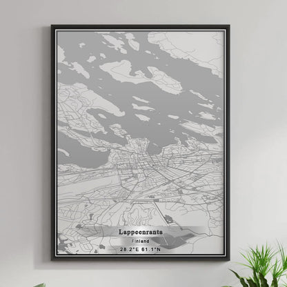 ROAD MAP OF LAPPEENRANTA, FINLAND BY MAPBAKES