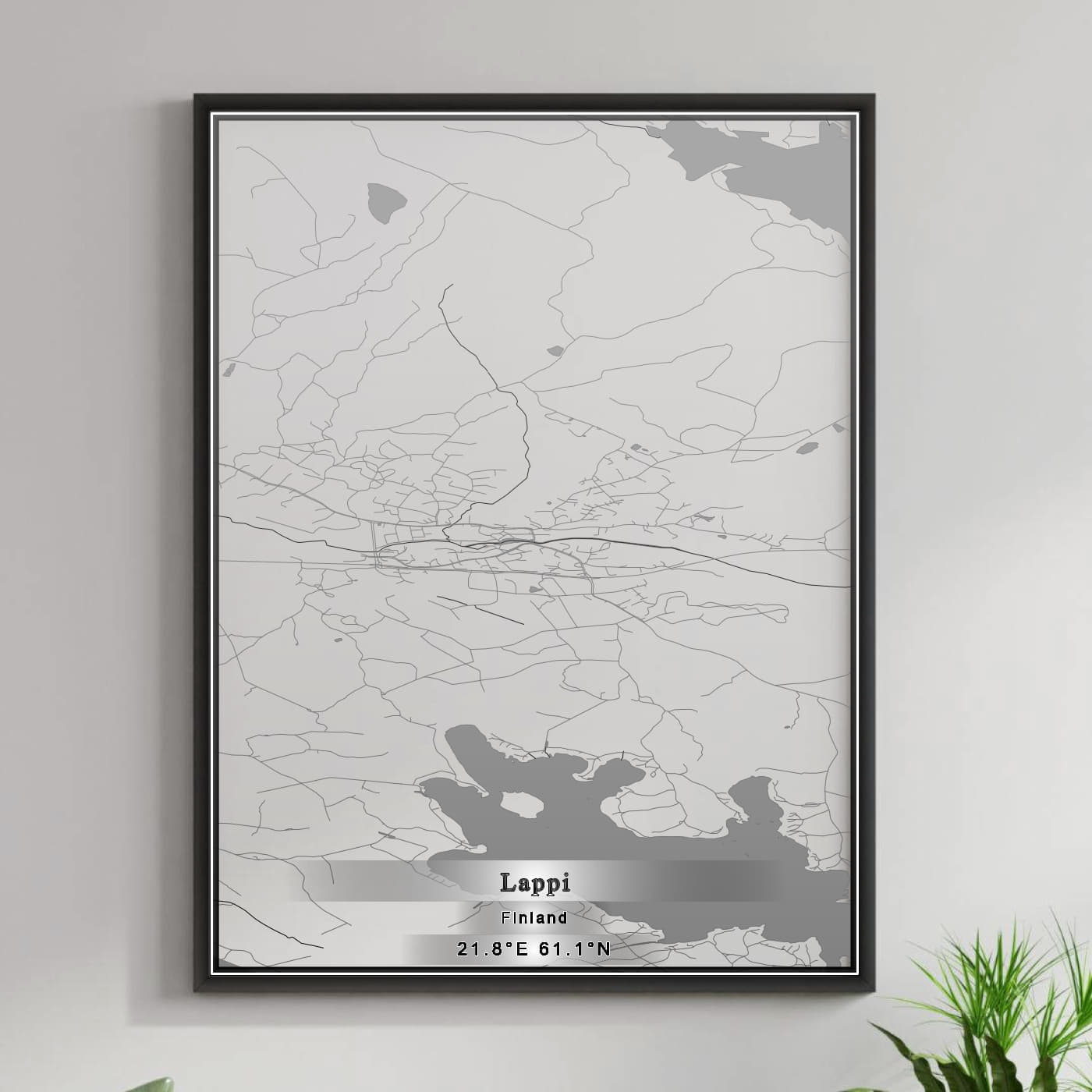 ROAD MAP OF LAPPI, FINLAND BY MAPBAKES