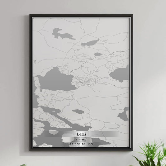 ROAD MAP OF LEMI, FINLAND BY MAPBAKES