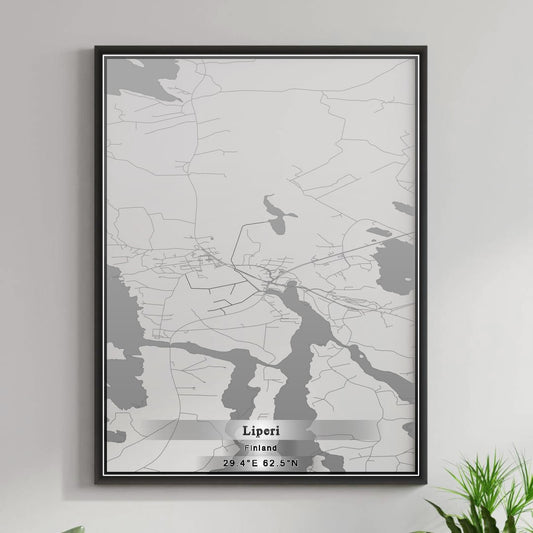 ROAD MAP OF LIPERI, FINLAND BY MAPBAKES