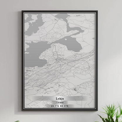 ROAD MAP OF LOHJA, FINLAND BY MAPBAKES