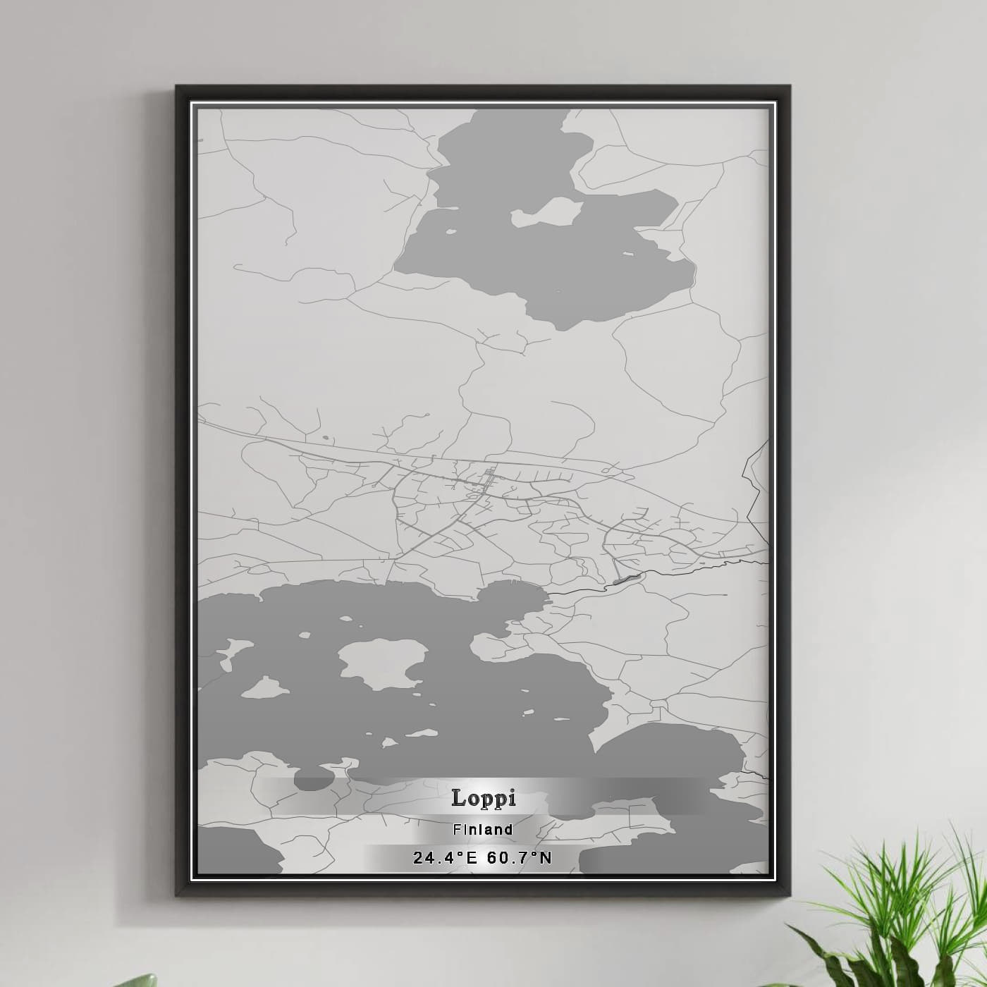 ROAD MAP OF LOPPI, FINLAND BY MAPBAKES