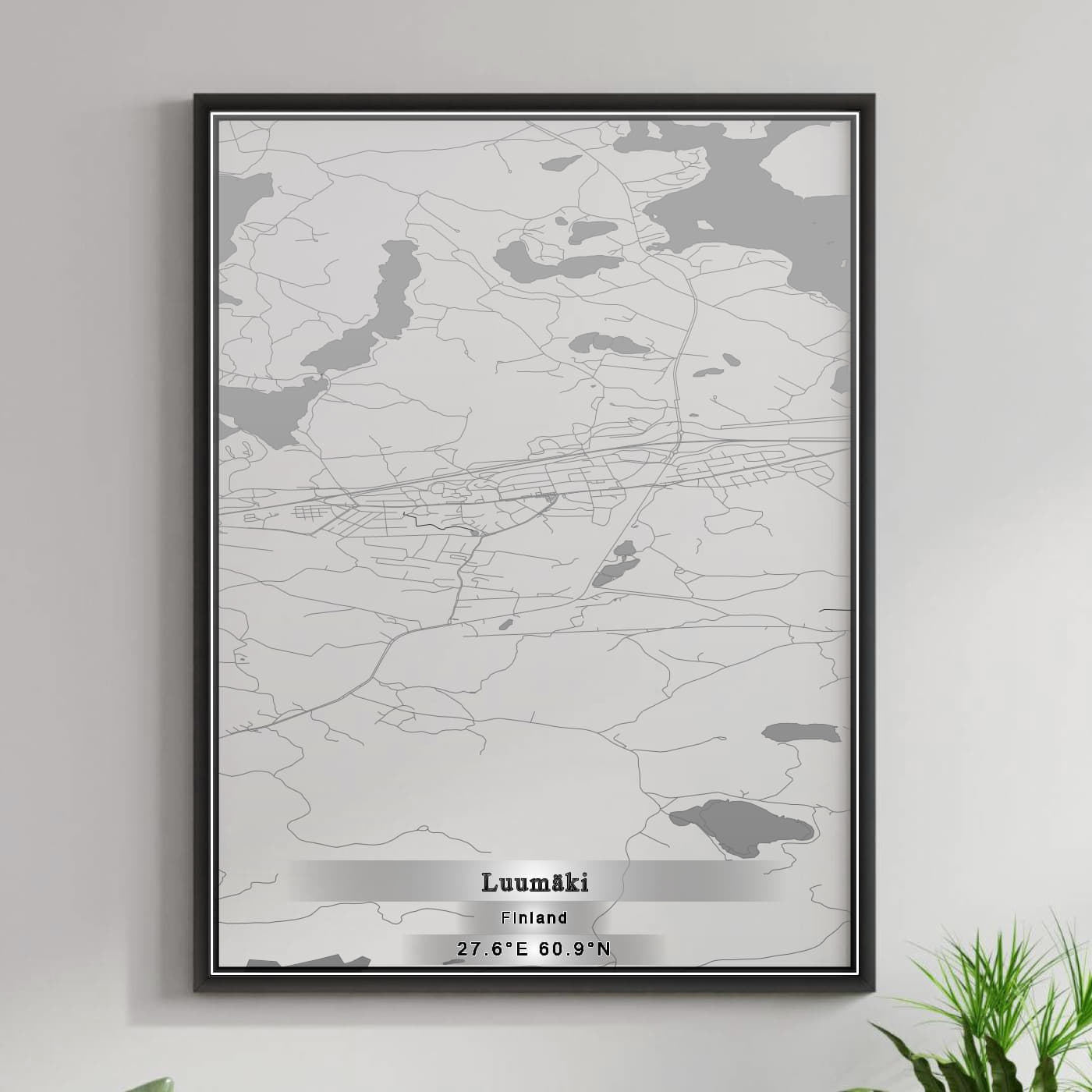 ROAD MAP OF LUUMÄKI, FINLAND BY MAPBAKES