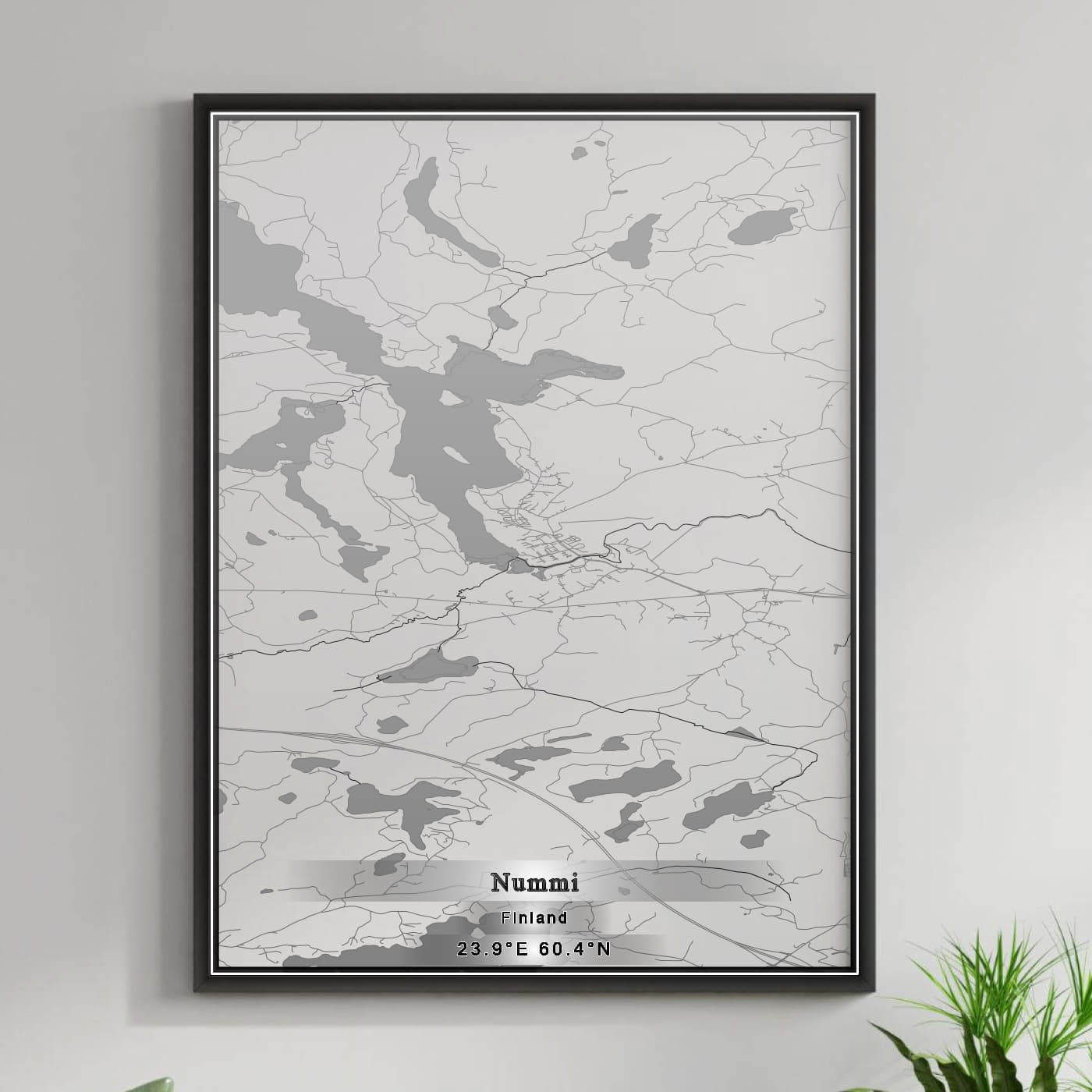 ROAD MAP OF NUMMI, FINLAND BY MAPBAKES