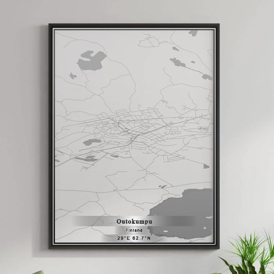 ROAD MAP OF OUTOKUMPU, FINLAND BY MAPBAKES