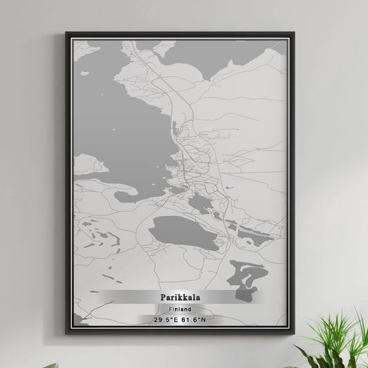 ROAD MAP OF PARIKKALA, FINLAND BY MAPBAKES