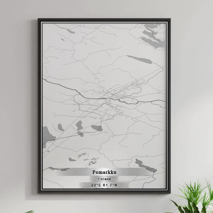 ROAD MAP OF POMARKKU, FINLAND BY MAPBAKES