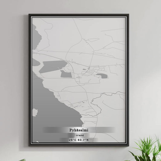 ROAD MAP OF PYHÄSALMI, FINLAND BY MAPBAKES