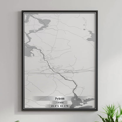 ROAD MAP OF PYHTÄÄ, FINLAND BY MAPBAKES