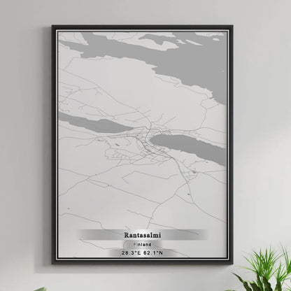 ROAD MAP OF RANTASALMI, FINLAND BY MAPBAKES