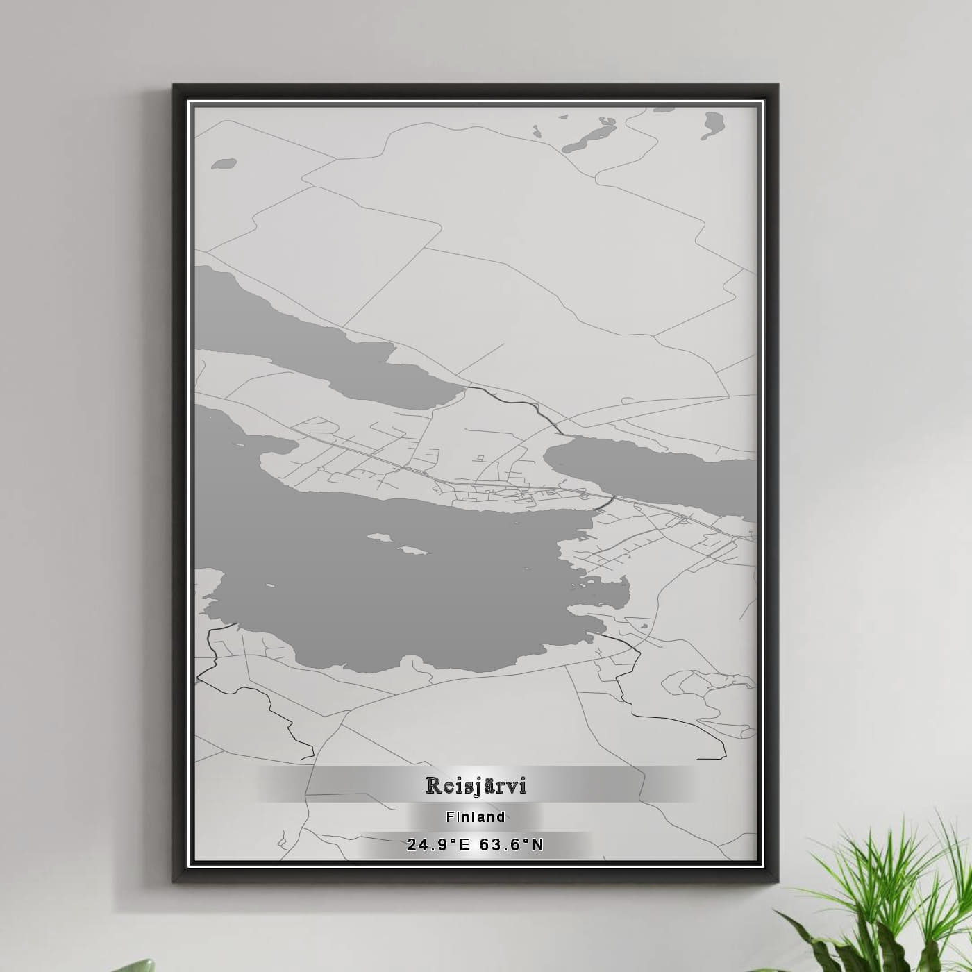 ROAD MAP OF REISJÄRVI, FINLAND BY MAPBAKES