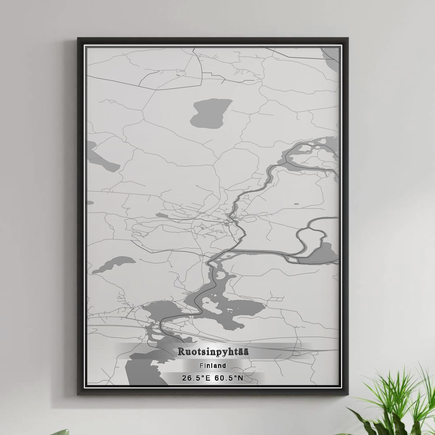 ROAD MAP OF RUOTSINPYHTÄÄ, FINLAND BY MAPBAKES