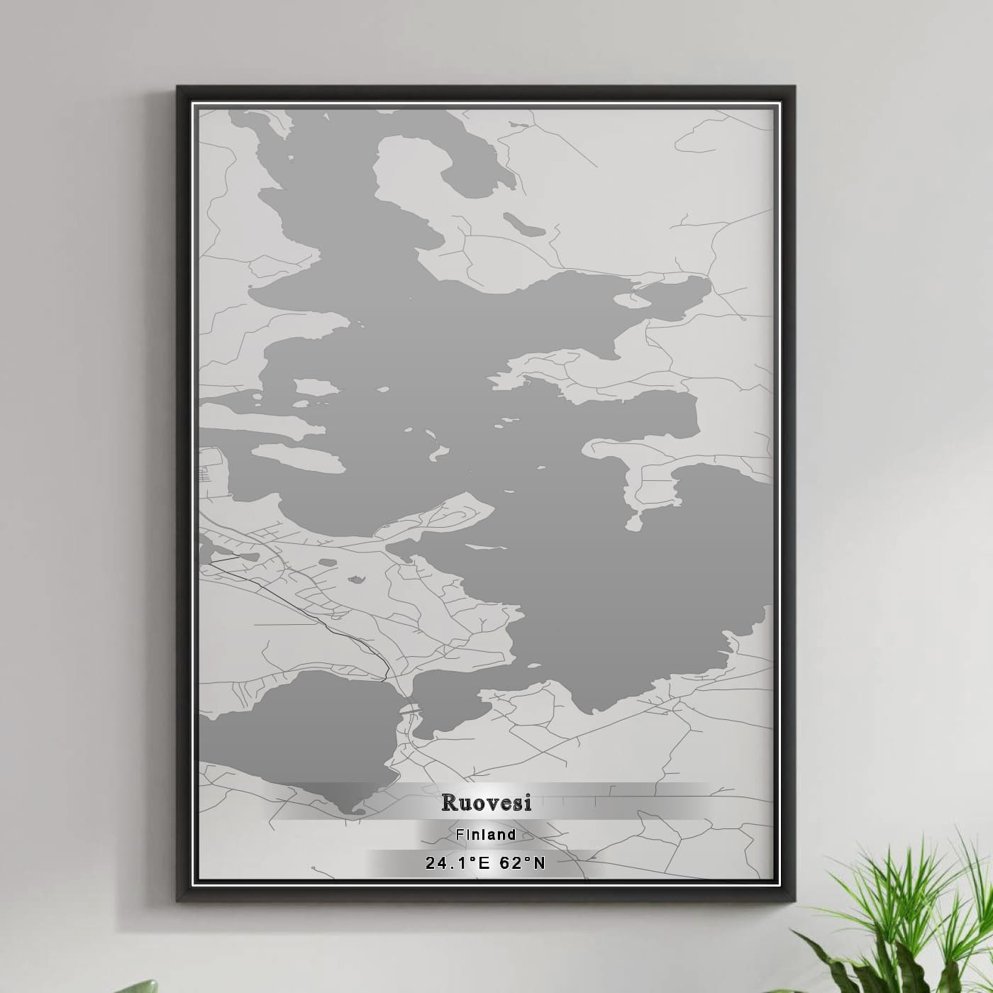 ROAD MAP OF RUOVESI, FINLAND BY MAPBAKES