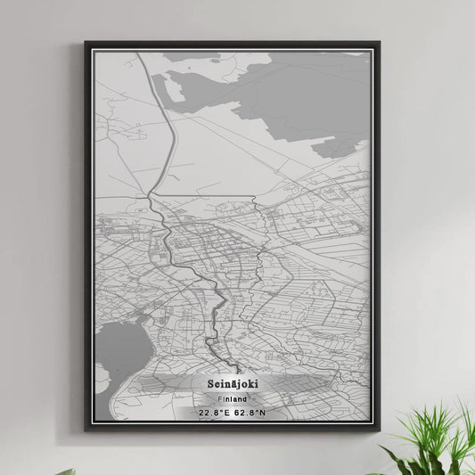 ROAD MAP OF SEINÄJOKI, FINLAND BY MAPBAKES