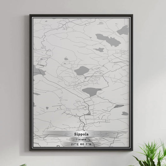 ROAD MAP OF SIPPOLA, FINLAND BY MAPBAKES