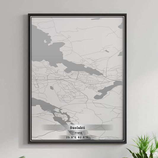 ROAD MAP OF SUOLAHTI, FINLAND BY MAPBAKES