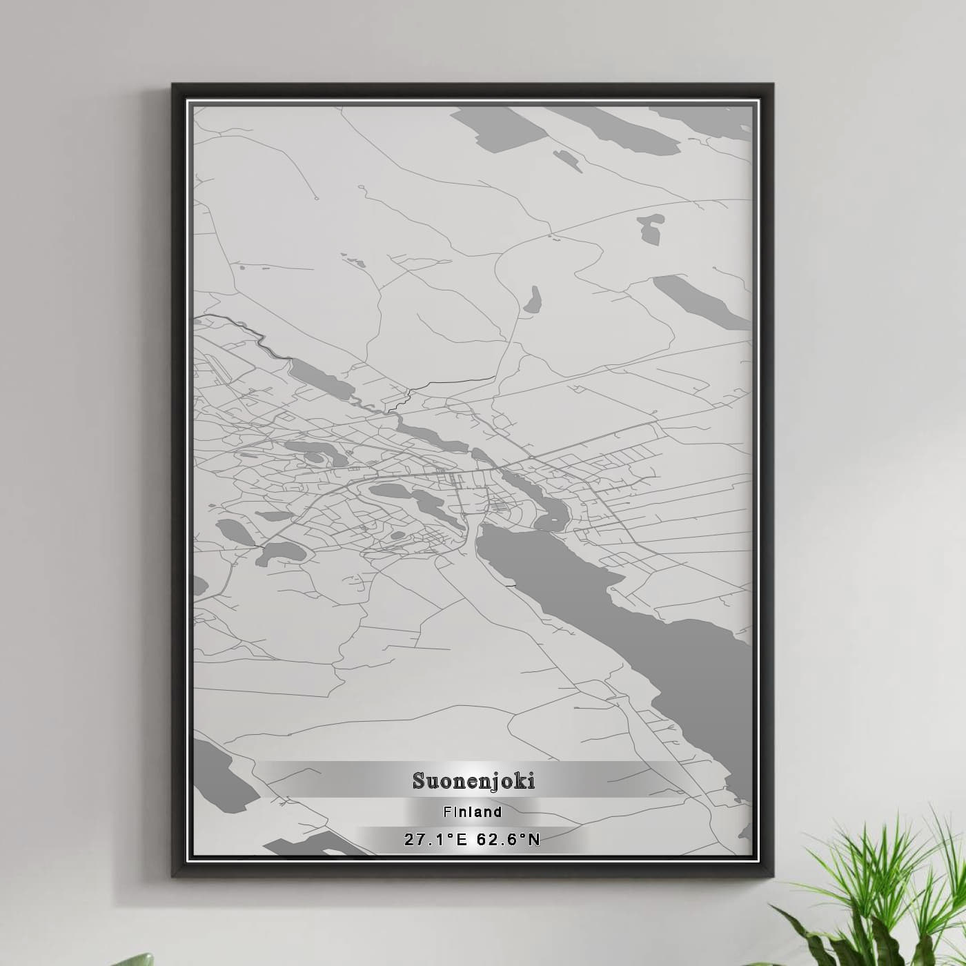 ROAD MAP OF SUONENJOKI, FINLAND BY MAPBAKES