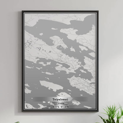 ROAD MAP OF TAIPALSAARI, FINLAND BY MAPBAKES