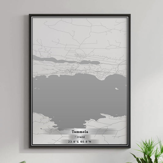 ROAD MAP OF TAMMELA, FINLAND BY MAPBAKES