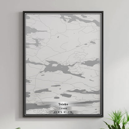 ROAD MAP OF TEISKO, FINLAND BY MAPBAKES