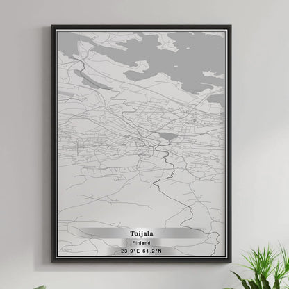 ROAD MAP OF TOIJALA, FINLAND BY MAPBAKES