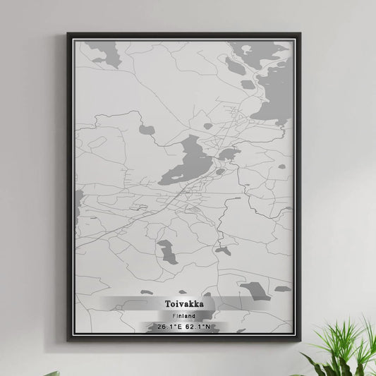 ROAD MAP OF TOIVAKKA, FINLAND BY MAPBAKES