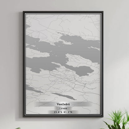 ROAD MAP OF VESILAHTI, FINLAND BY MAPBAKES