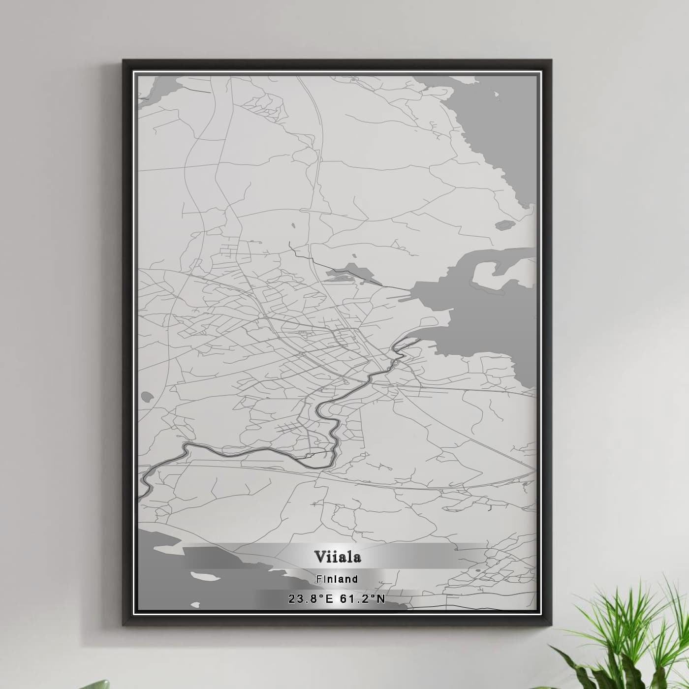 ROAD MAP OF VIIALA, FINLAND BY MAPBAKES