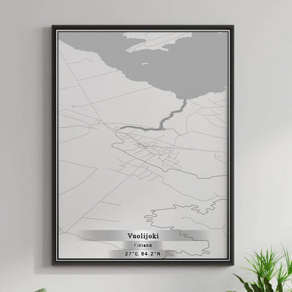 ROAD MAP OF VUOLIJOKI, FINLAND BY MAPBAKES