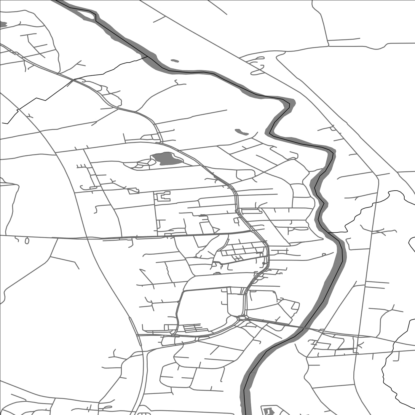 ROAD MAP OF ALAHÄRMÄ, FINLAND BY MAPBAKES