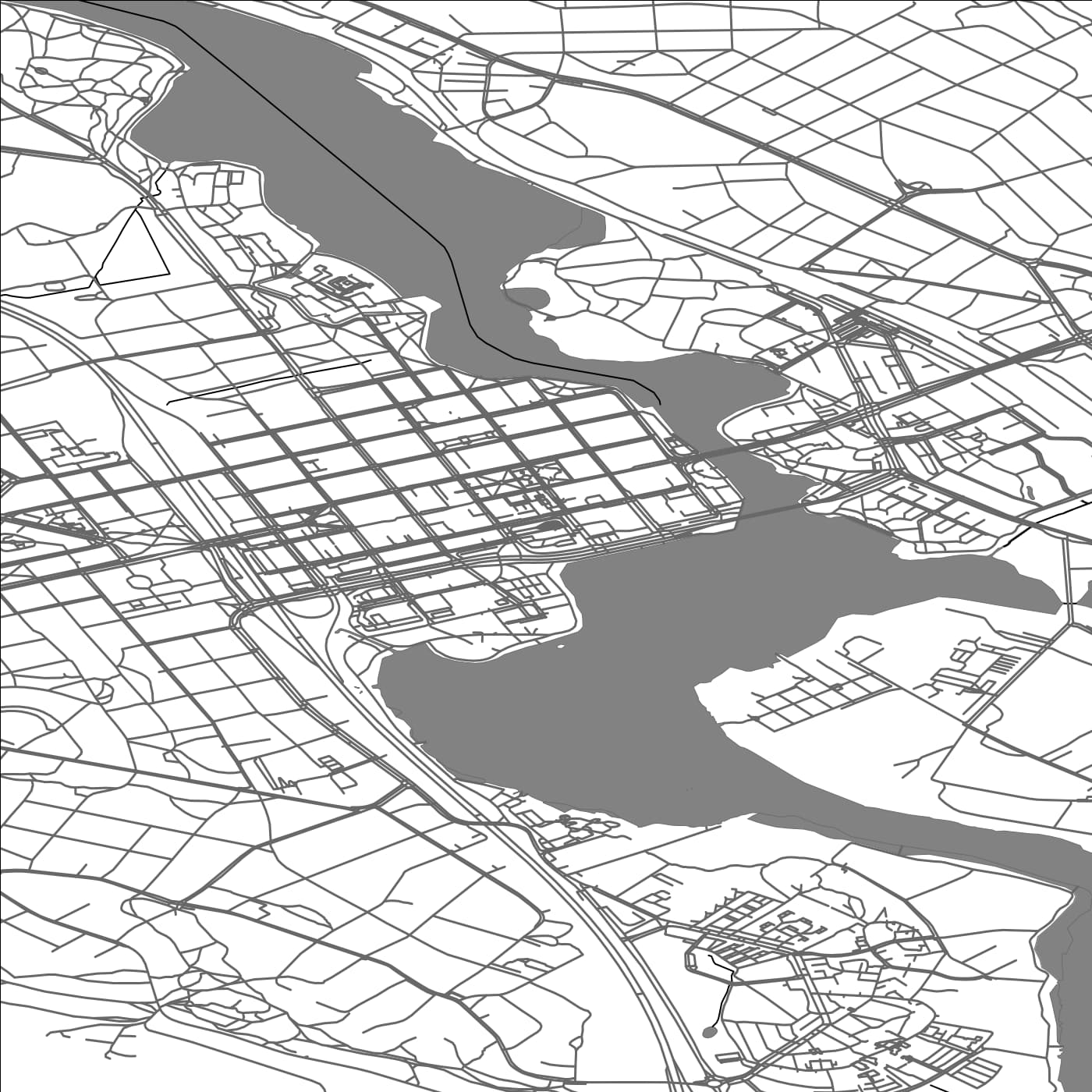 ROAD MAP OF HÄMEENLINNA, FINLAND BY MAPBAKES