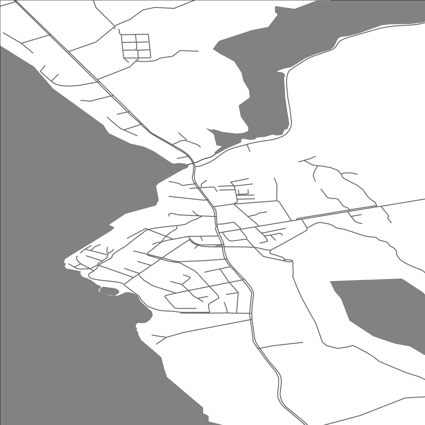 ROAD MAP OF HANKASALMI, FINLAND BY MAPBAKES