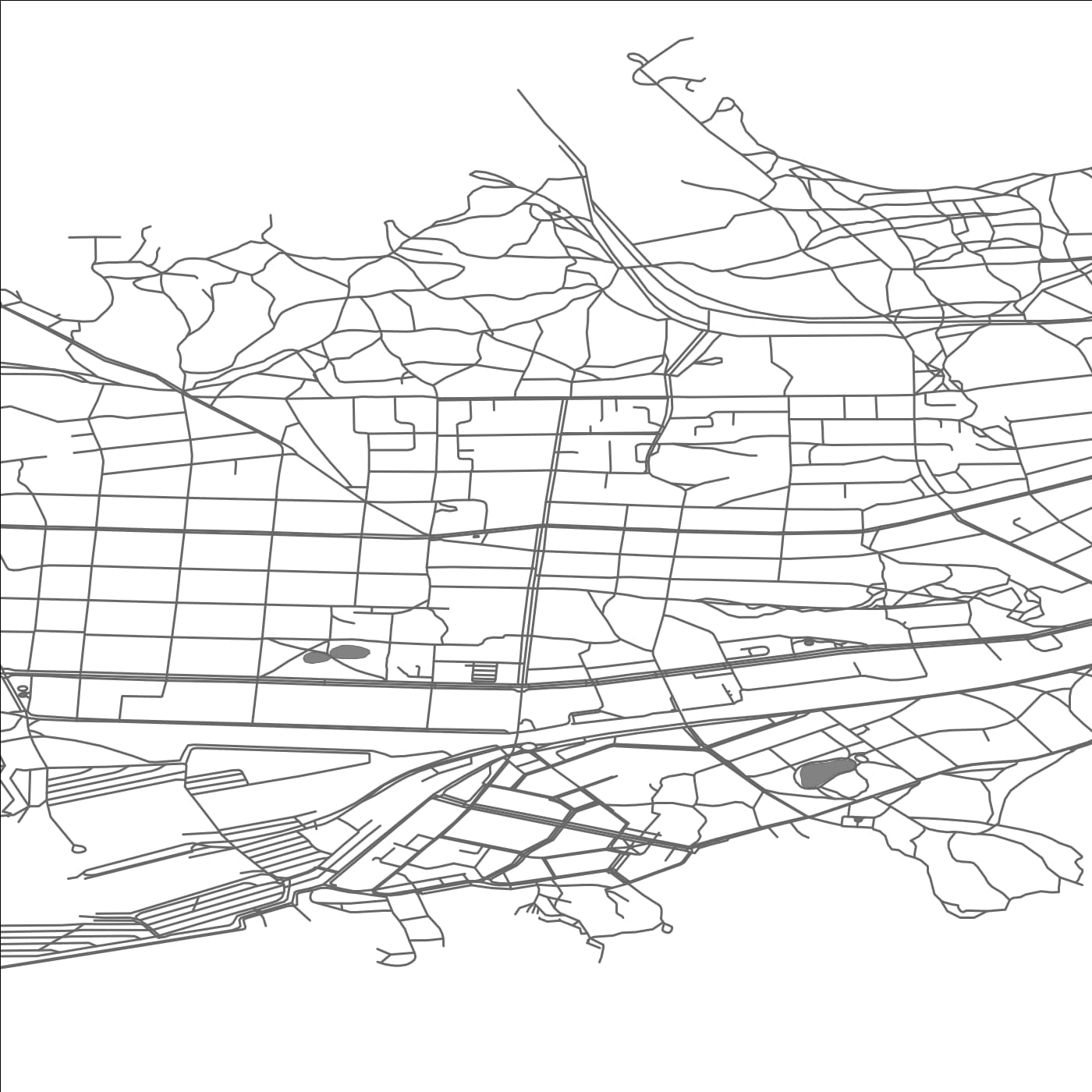 ROAD MAP OF HANKO, FINLAND BY MAPBAKES